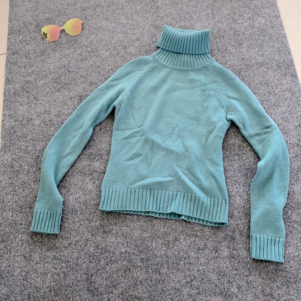 🕶Soft Blue Green Teal Wool Acrylic Zara Sweater